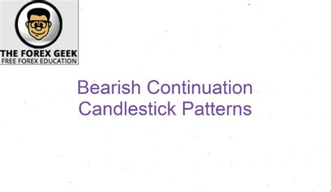 Bearish Continuation Candlestick Patterns - The Forex Geek