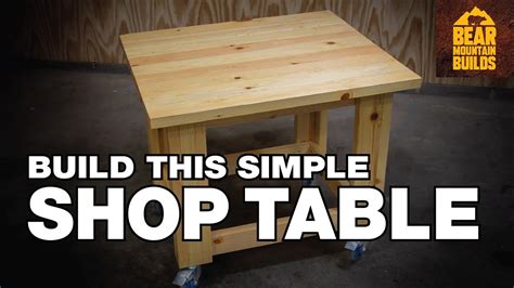 Simple Rolling Workbench Build | FREE PLANS - YouTube