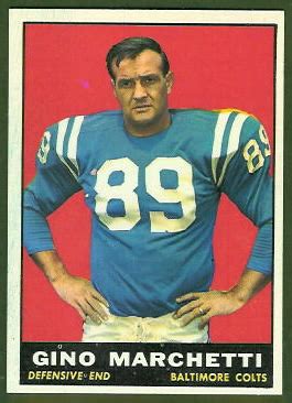 1961 Topps Football Card #7: Gino Marchetti