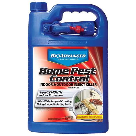 Bayer Advanced 502795 Home Pest Control Indoor and Outdoor Insect Killer Ready-To-Use, 1-Gallon ...