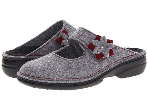 Finn Comfort Arlberg (Lightgrey/Cassis Bordo) Women's Clog Shoes. The ...