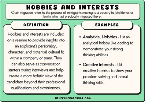 109 Hobbies and Interests Examples (for a Resume)