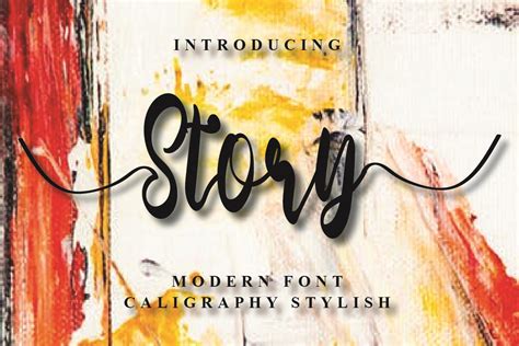 Story Font by ABBAsalam · Creative Fabrica