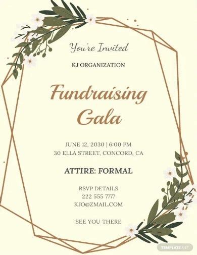 Fundraising Dinner Invitation
