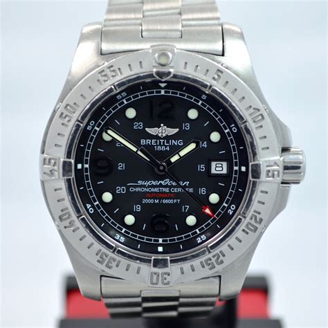 Breitling SuperOcean Steelfish A17390 Automatic Steel Black 44mm Wristwatch | HashtagWatchCo