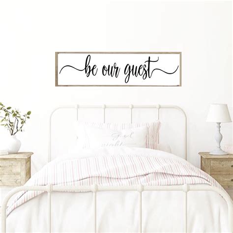 Be Our Guest Sign // Be Our Guest Large Wood Sign // Guest - Etsy