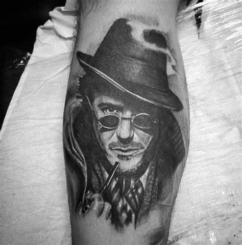 50 Sherlock Holmes Tattoo Designs For Men - Detective Ideas