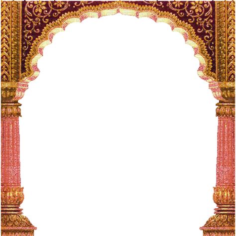 Temple India Background Frame Gold, gold , frame , glitter , india , temple , deco - Free ...