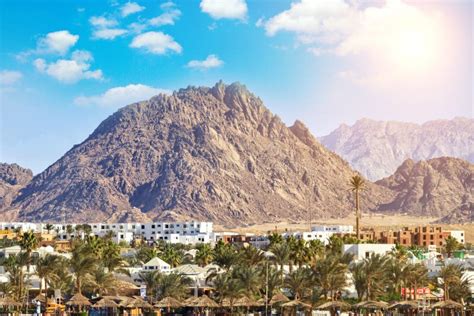 The Beauty of the Mountains of the Sinai Peninsula in Egypt. Panoramic View Stock Photo - Image ...