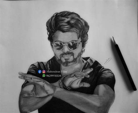 Top 999+ vijay drawing images – Amazing Collection vijay drawing images ...