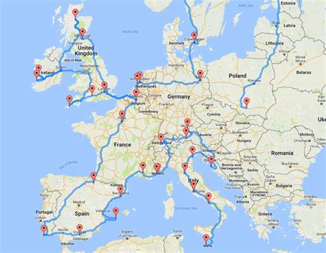 Europe Backpacking Trip Map | IUCN Water