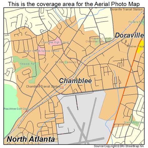 Aerial Photography Map of Chamblee, GA Georgia