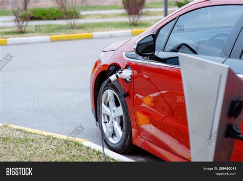 Ev Car Electric Red Image & Photo (Free Trial) | Bigstock