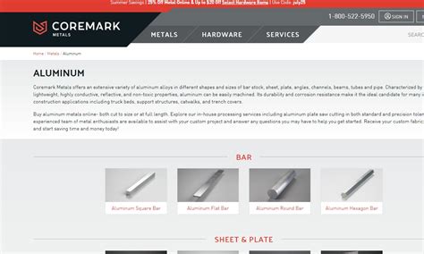 Coremark Metals | Aluminum Manufacturers