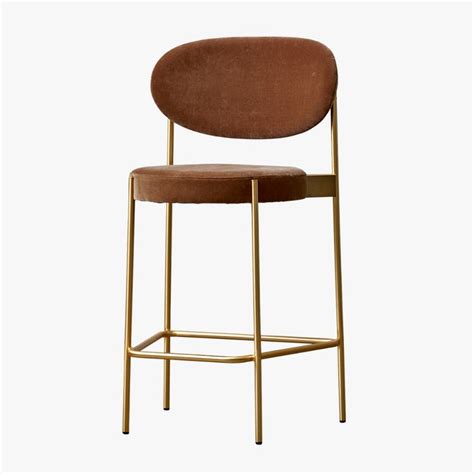 Series 430 Barstool Brass in 2020 | Bar stools, Upholstered stool, Stool