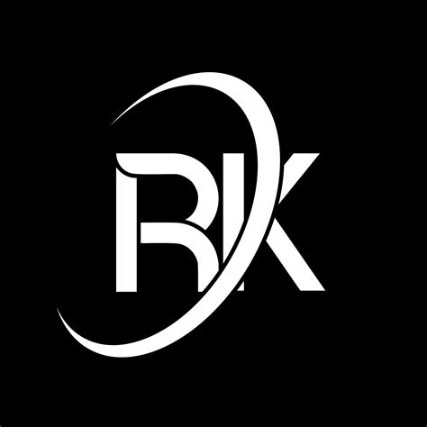 RK logo. R K design. White RK letter. RK letter logo design. Initial ...