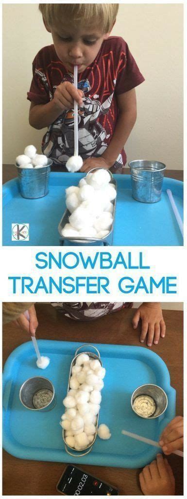 Cotton Ball Transfer games | Kindergarten games, Fun christmas party ...