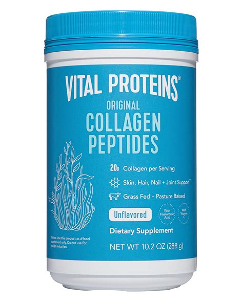 Vital Proteins Collagen Peptides Powder, Unflavored with Hyaluronic ...