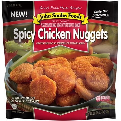 John Soules Foods® Spicy Chicken Nuggets 24 oz. Bag - Walmart.com