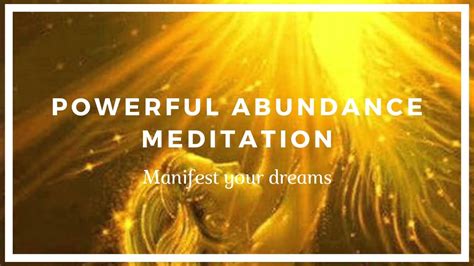 Powerful Abundance Meditation - Manifest Your Dreams! | Doovi