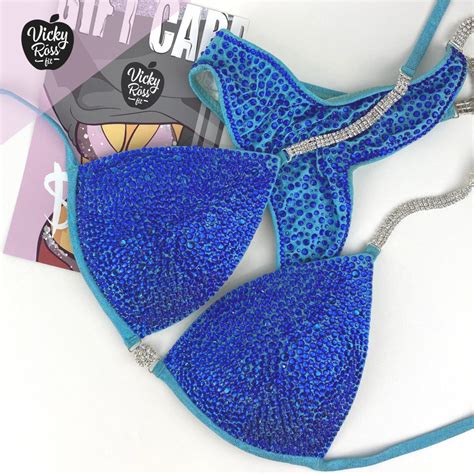 Tiffany Blue Sapphire Bikini | Competition NPC Bikini - Vicky Ross Fit