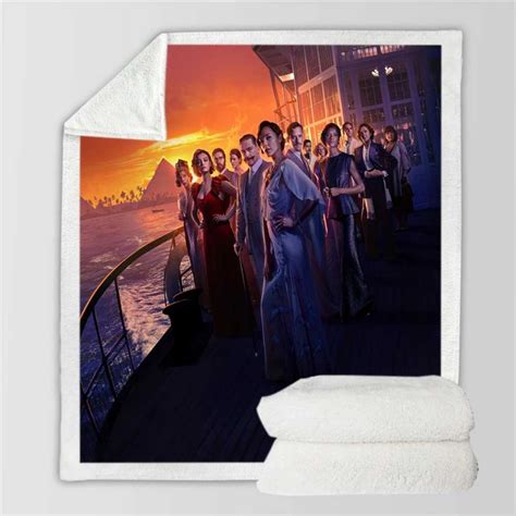 Death On The Nile Movie Gal Gadot Sherpa Fleece Blanket