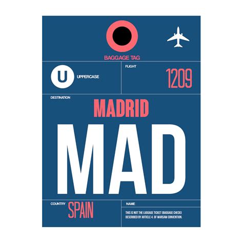 MAD Madrid Luggage Tag - Airport Tags - Touch of Modern