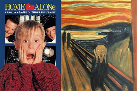 The poster for Home Alone (1990) was inspired by Edvard Munch’s; The ...