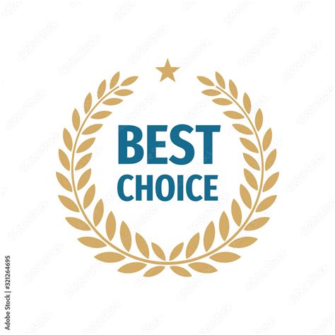 Best choice badge logo design. Stock Vector | Adobe Stock