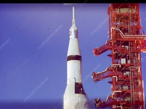 Apollo 11 Saturn V launch close-up, 1969 - Stock Video Clip - K005/4481 ...