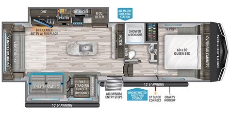 2021 Grand Design Reflection 150 Series 295RL specs and literature guide