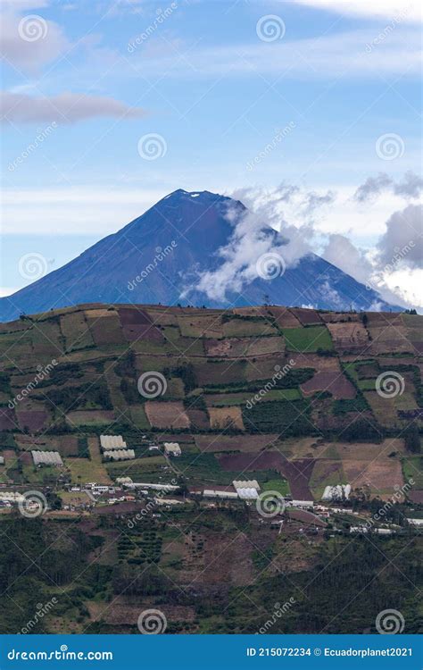 Beautiful Volcano in the Andes Mountains Stock Photo - Image of andes ...