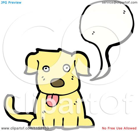 Cartoon of a Talking Dog - Royalty Free Vector Illustration by lineartestpilot #1152333