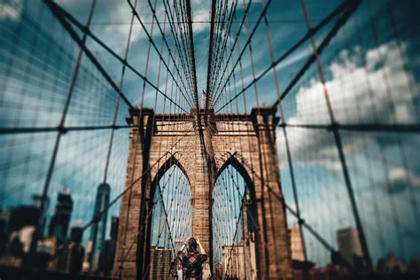 Blur Photo of Brooklyn Bridge at Daytime · Free Stock Photo