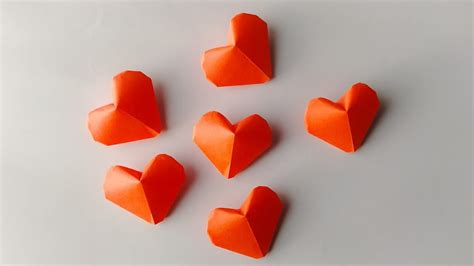 Origami Puffy Heart | 3D Paper Heart | 3D Origami Lucky Heart Tutorial | DIY Hearts | Paper ...