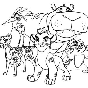 Lion Guard Coloring Pages Printable for Free Download