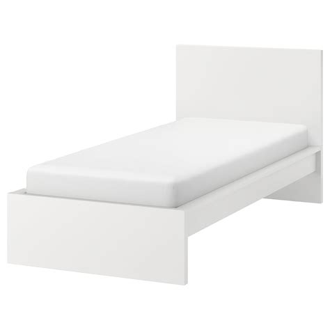 white twin bed frame