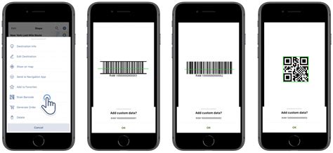 Route Planner App with iPhone Barcode Scanning Features