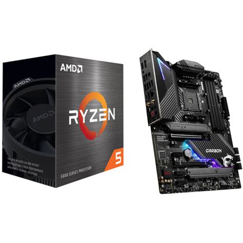 AMD Ryzen 5 5600X 3.7 GHz Six-Core AM4 Processor & MSI MPG