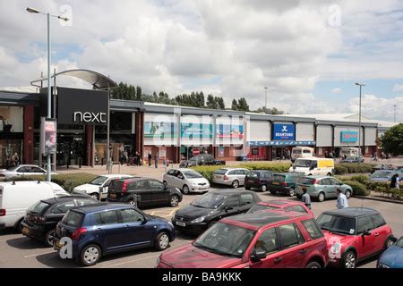 Car park at Festival Park retail park Stoke-on-Trent Stoke North Staffs ...