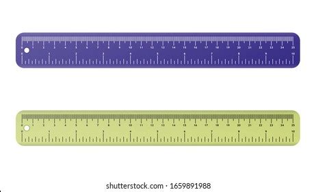 Vector Illustration 25 Cm Ruler Ruler Stock Vector (Royalty Free) 1659891988 | Shutterstock