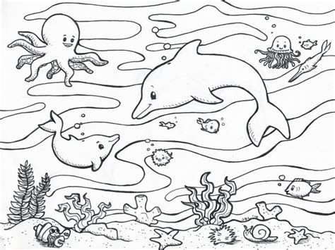 Ocean coloring pages to download and print for free