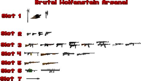 Wolfenstein Weapon Sprites