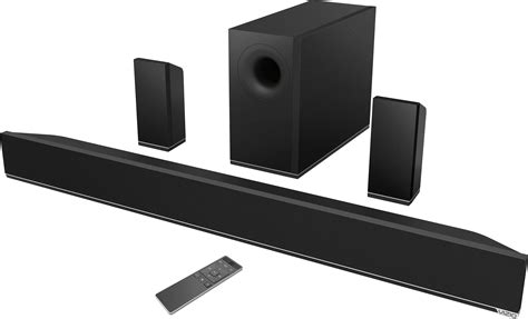 VIZIO 5.1-Channel Soundbar System with 6" Wireless Subwoofer and Digital Amplifier Black S3851X ...