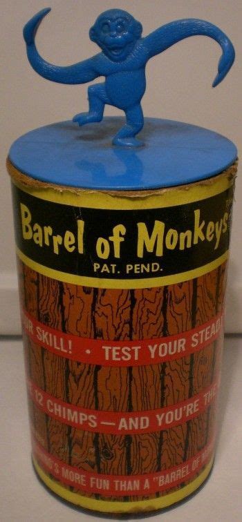 LAKESIDE: 1965 Barrel of Monkeys #Vintage #Toys #Games | Barrel of monkeys, Childhood memories ...