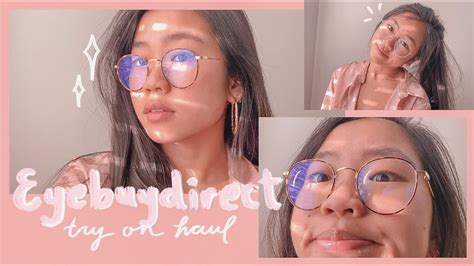 eyebuydirect try on haul (10+ glasses) - YouTube