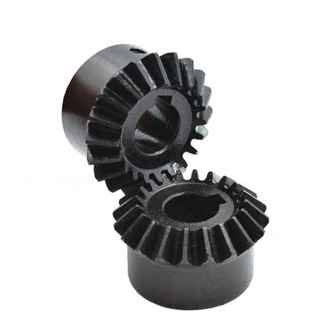 2PCS,1:1 Bevel Gear Modulus 1, 20 Teeth With 6/8 Inner Hole, 90 Degree Bevel Gear Spiral Bevel ...