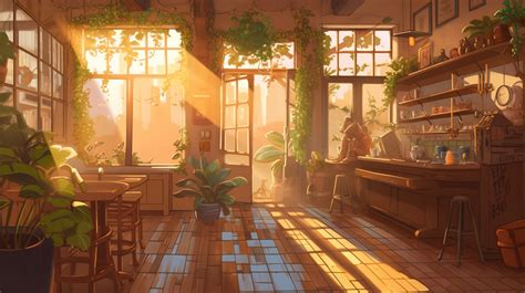 Cozy Coffee Shop with Warm Atmosphere