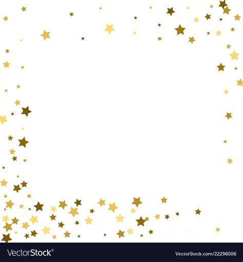 Frame gold stars on a white background Royalty Free Vector