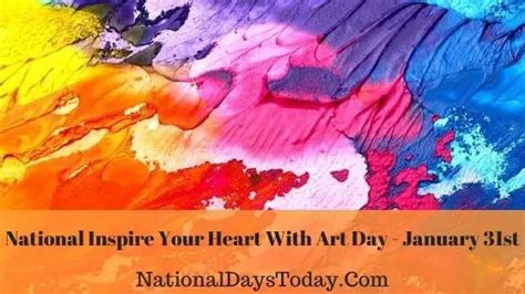 National Inspire Your Heart With Art Day 2023 - Why This Day!